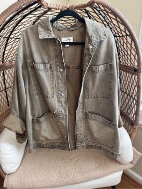 Universal Thread Green Chore Denim Jacket Medium